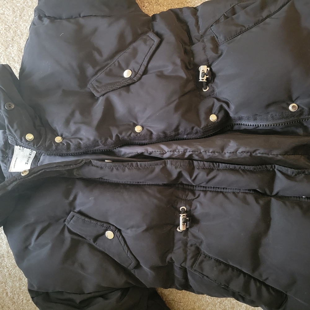 Zara Kids Black Puffer Jacket